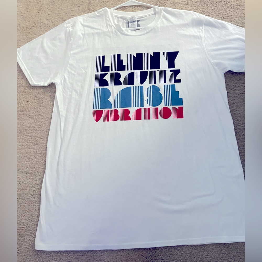 BRAND NEW LENNY KRAVITZ RAISE VIBRATION TOUR 2018 MENS WHITE T SHIRT XL